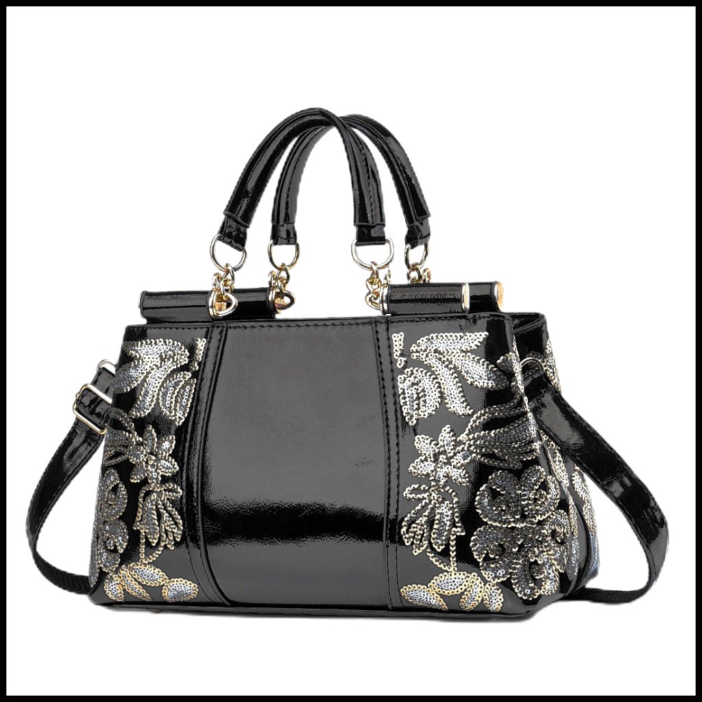 Patent Leather Top Handle Hobo Bag Designer Purse For Shopping Party Daily